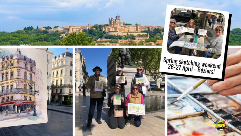 Spring Sketching Weekend – Béziers